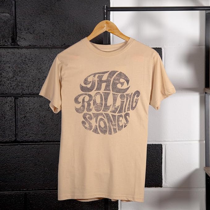 The Rolling Stones - Vintage 1970s Logo | T-Shirt Beige