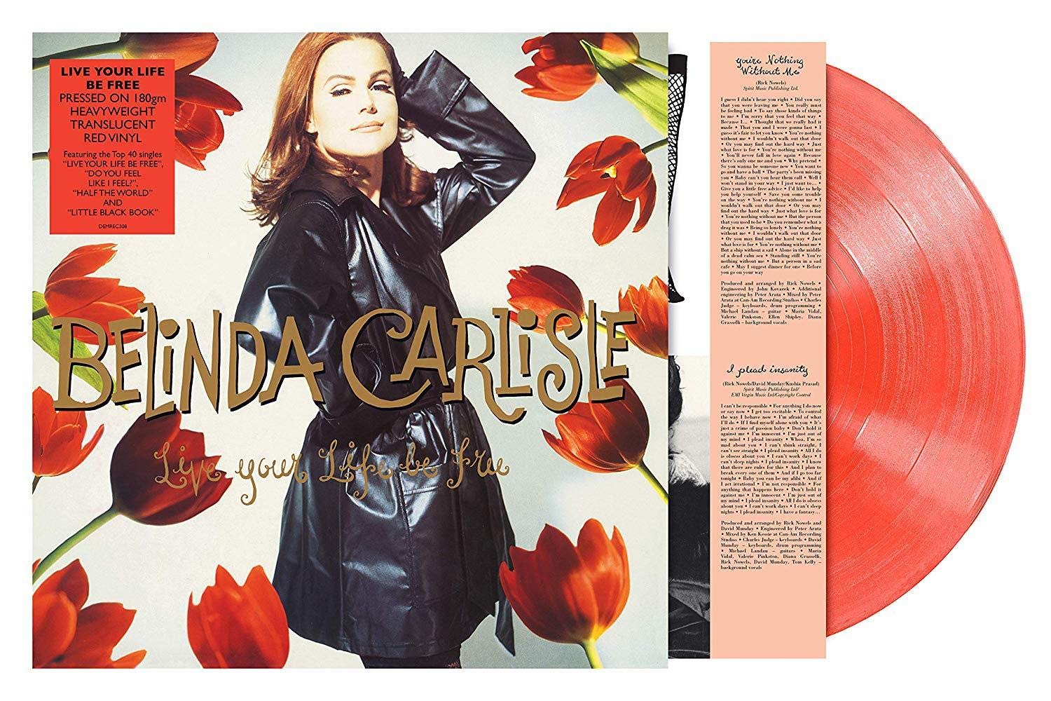 Belinda Carlisle | Live Your Life Be Free (Limited Edition, 180 Gram Translucent Red Colored Vinyl) [Import] | Vinyl