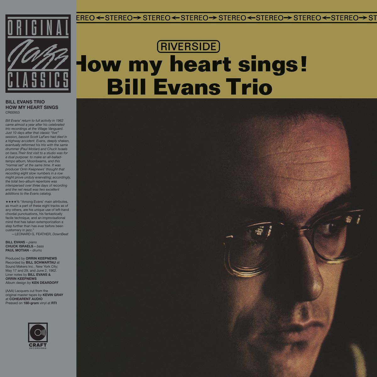 Bill Evans Trio - How My Heart Sings (Original Jazz Classics Series) (180G) [LP] | Vinyl
