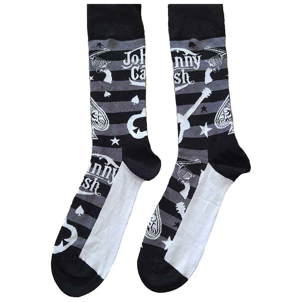 Johnny Cash - Guitars 'n Guns | Socks Black, White, Grey