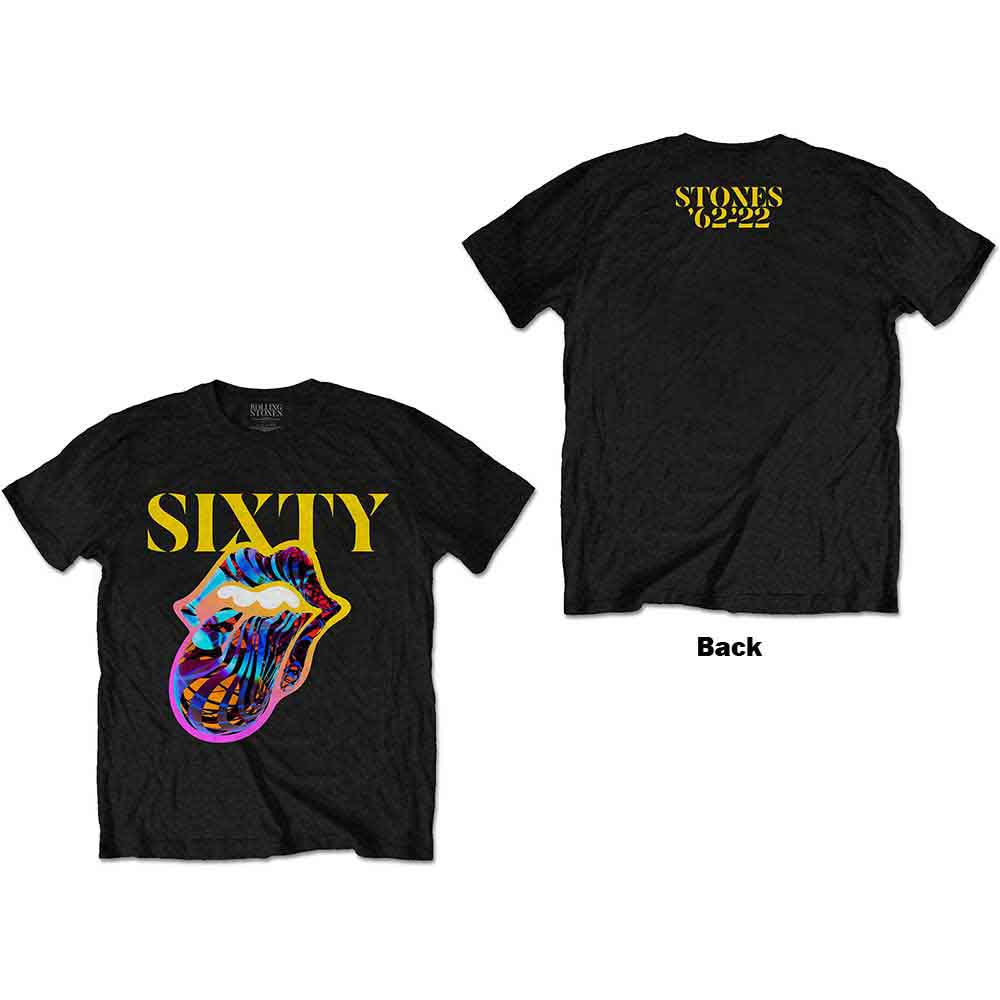 The Rolling Stones - Sixty Cyberdelic Tongue | T-Shirt Black