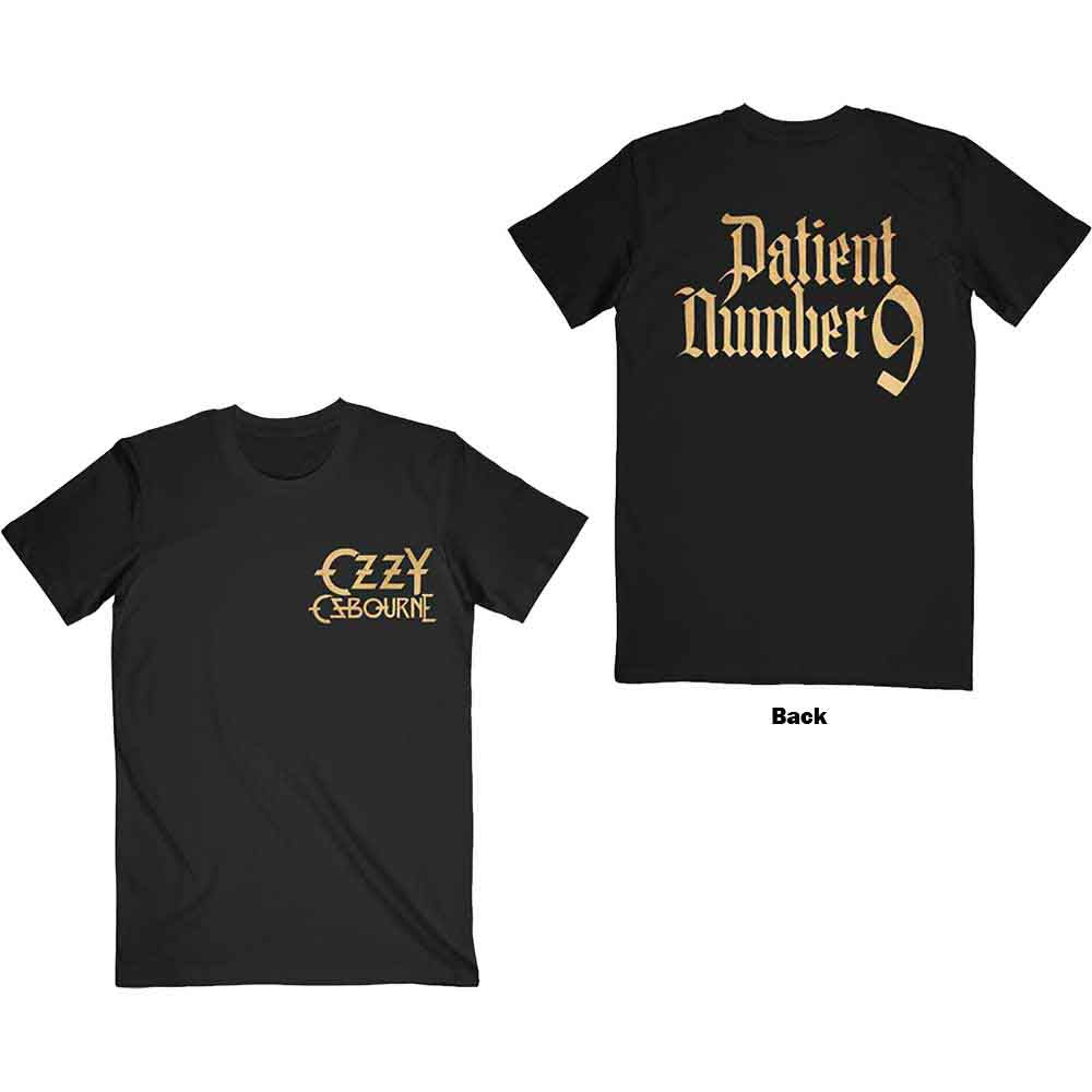 Ozzy Osbourne - Patient No. 9 Gold Logo | T-Shirt Black