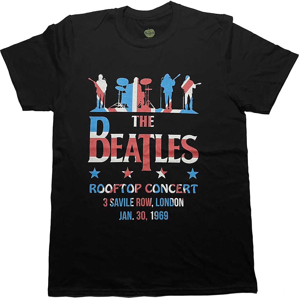 The Beatles - Drop T Rooftop Flag | T-Shirt Black