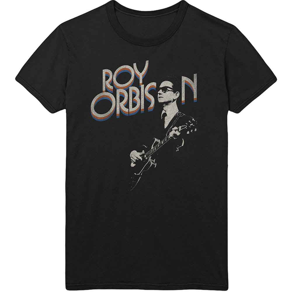 Roy Orbison - Guitar & Logo | T-Shirt Black