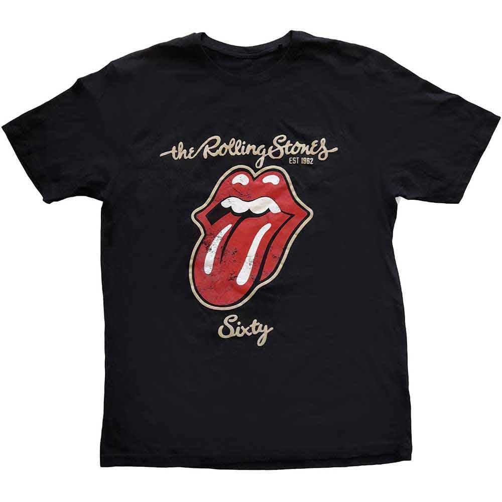 The Rolling Stones - Sixty Plastered Tongue | T-Shirt Black
