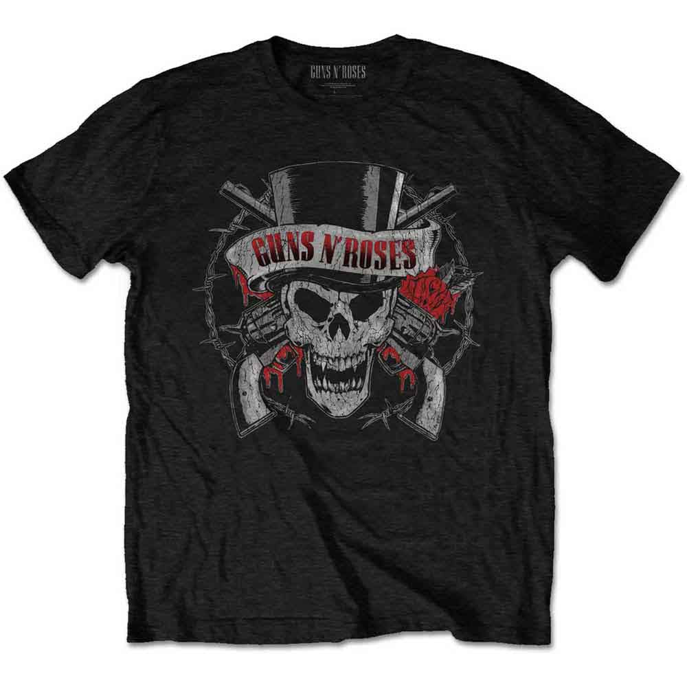Guns N' Roses - Distressed Skull | T-Shirt Black