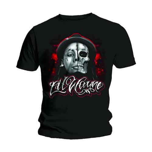 Lil Wayne - Skull Sketch | T-Shirt Black