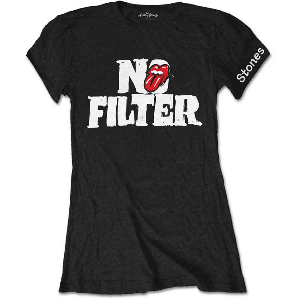 The Rolling Stones - No Filter Header Logo | T-Shirt Black