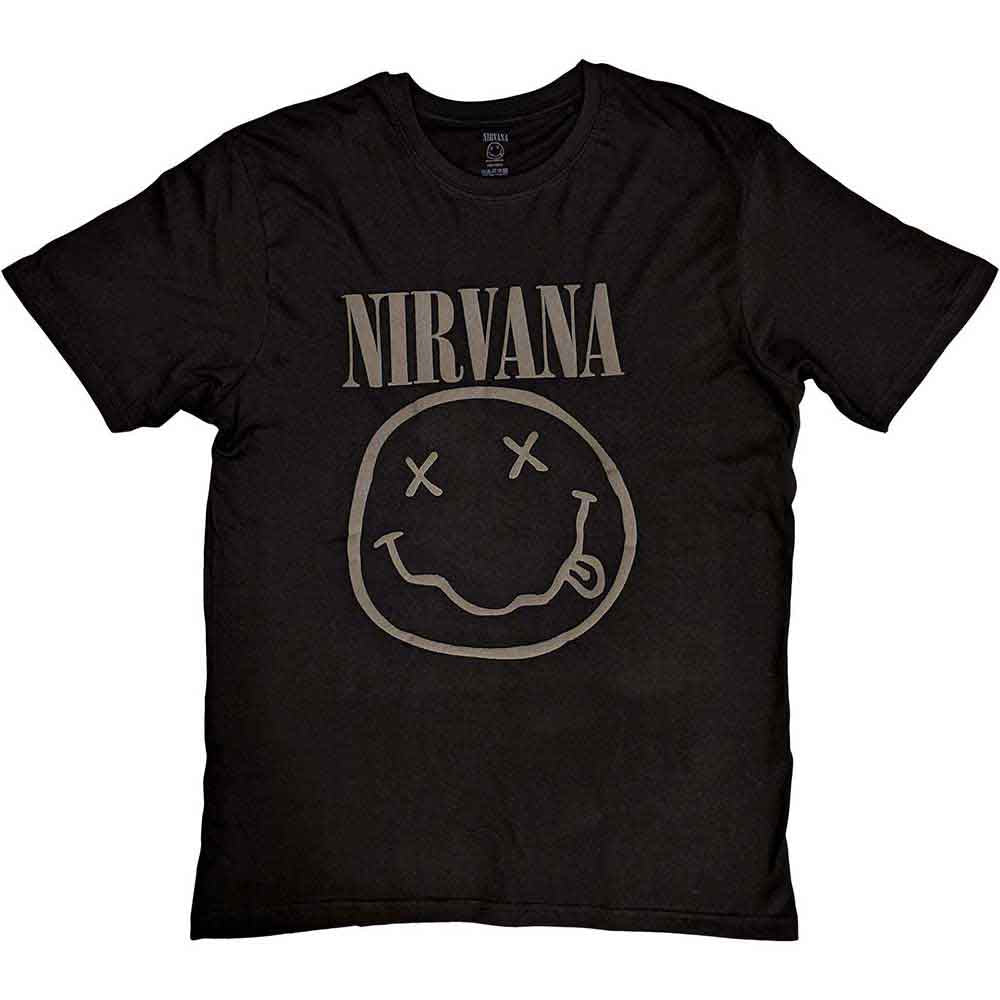 Nirvana | Black Happy Face | Black