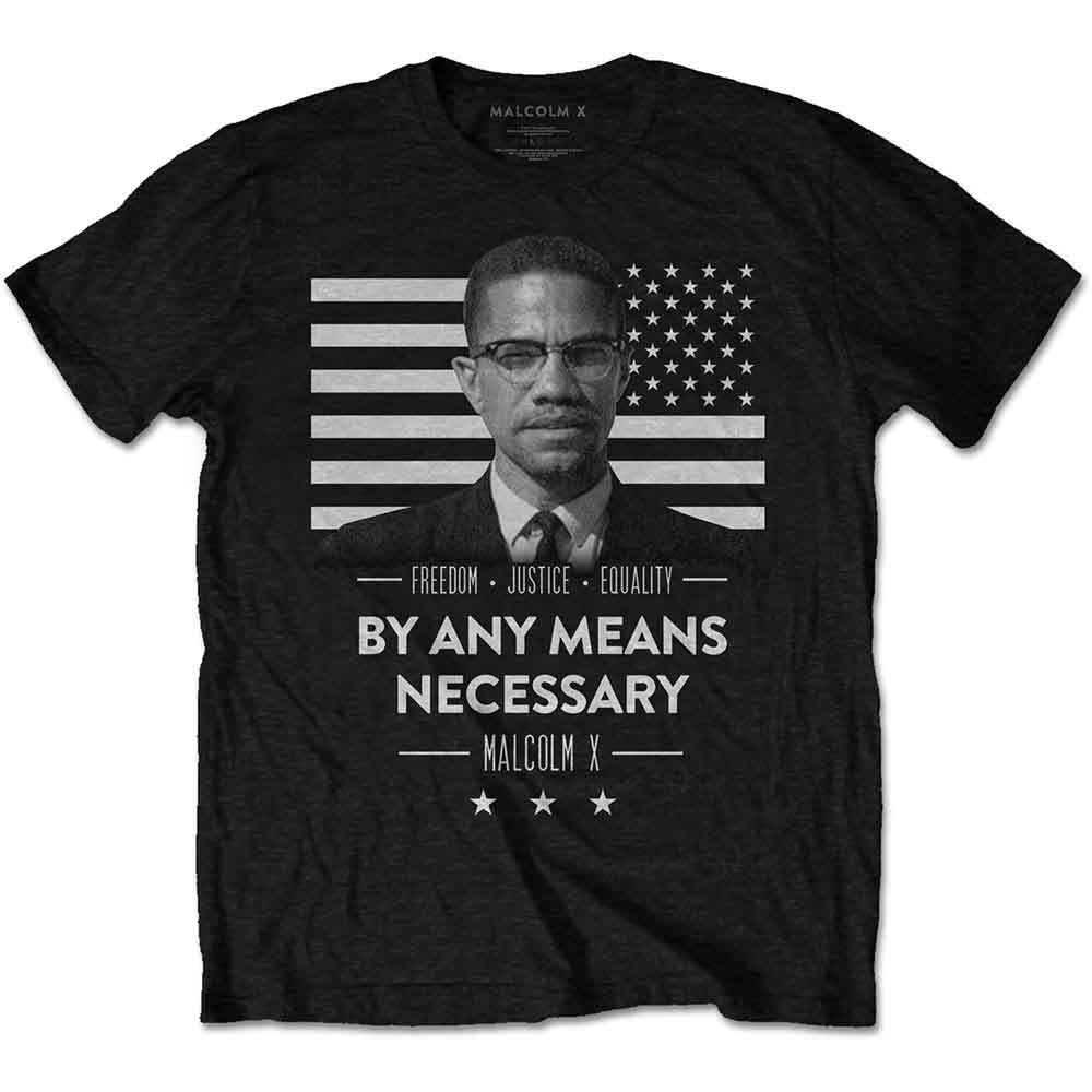 Malcolm X - By Any Means Necessary | T-Shirt Black