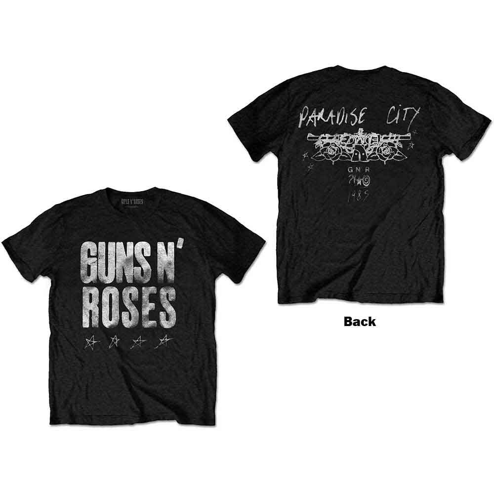 Guns N' Roses - Paradise City Stars | T-Shirt Black