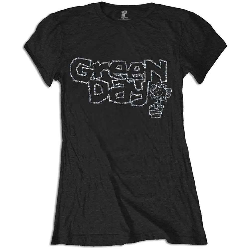 Green Day - Flower Pot | T-Shirt Black