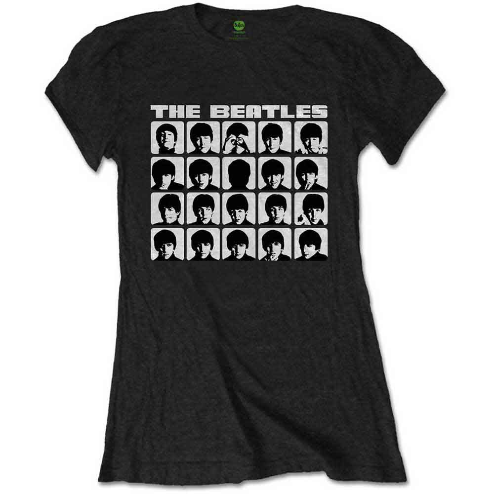 The Beatles - Hard Days Night Faces Mono | T-Shirt Black
