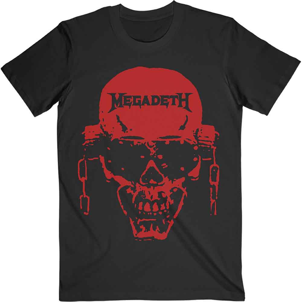 Megadeth - Vic Hi-Contrast Red | T-Shirt Black