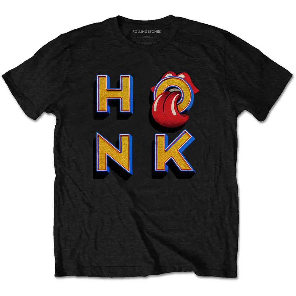 The Rolling Stones - Honk Letters | T-Shirt Black