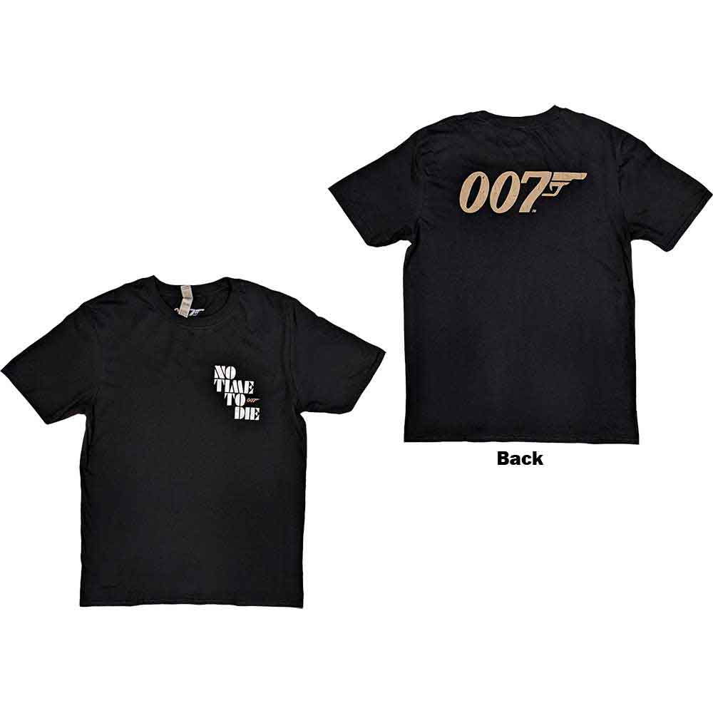 James Bond 007 - No Time To Die & Logo | T-Shirt Black