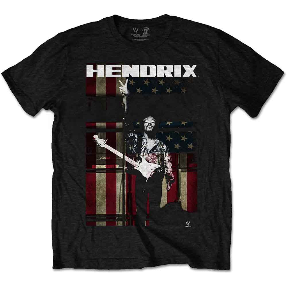 Jimi Hendrix - Peace Flag | T-Shirt Black