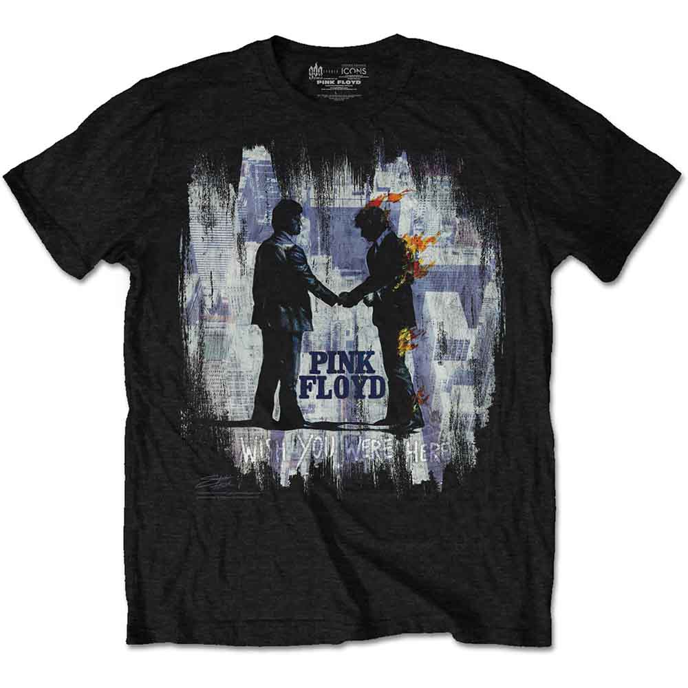 Pink Floyd - Wish You Were Here Painting | T-Shirt Black