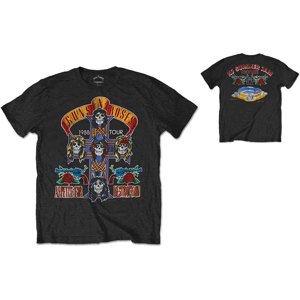Guns N' Roses - NJ Summer Jam 1988 | T-Shirt Black