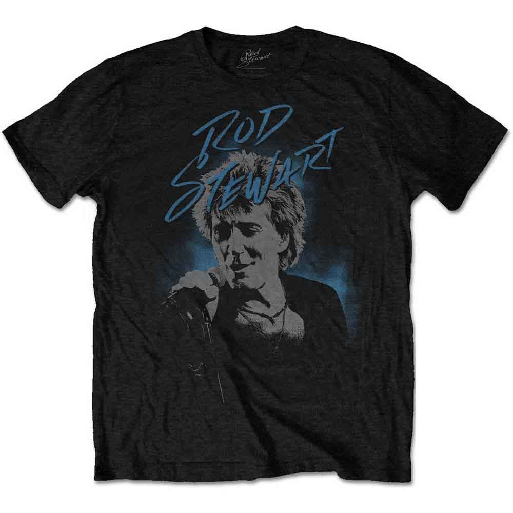 Rod Stewart - Scribble Photo | T-Shirt Black