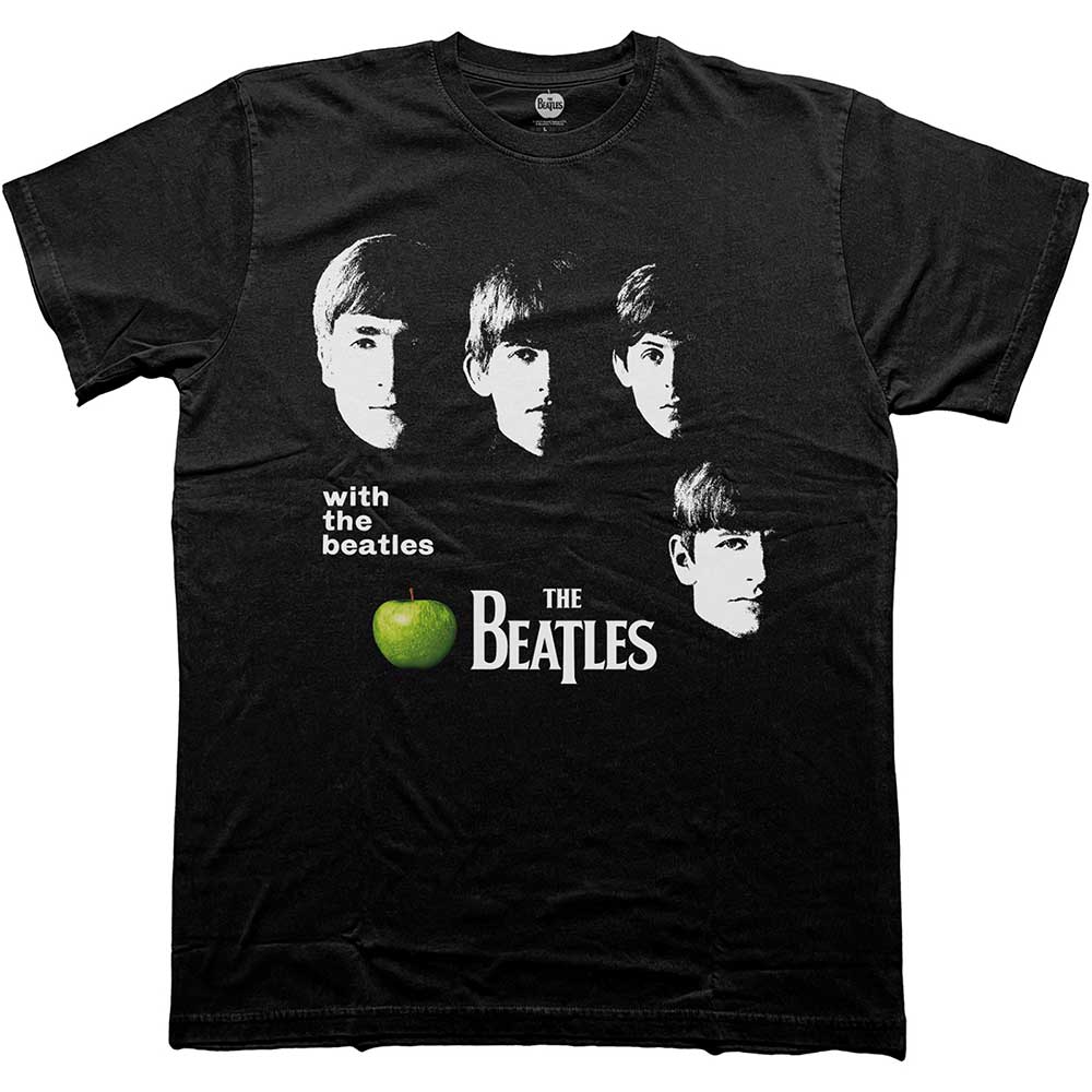 The Beatles - With The Beatles Apple | T-Shirt Black