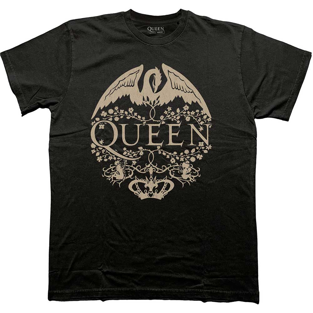 Queen | Floral Crest Mono |