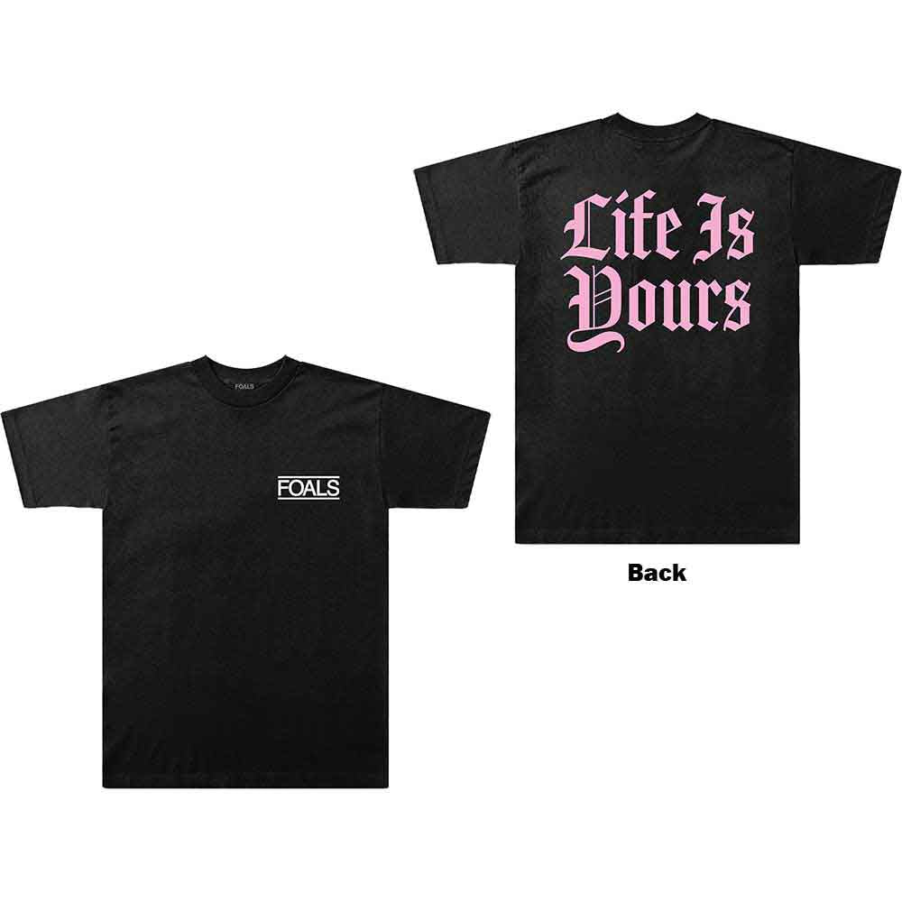 Foals - Life Is Yours Text | T-Shirt Black