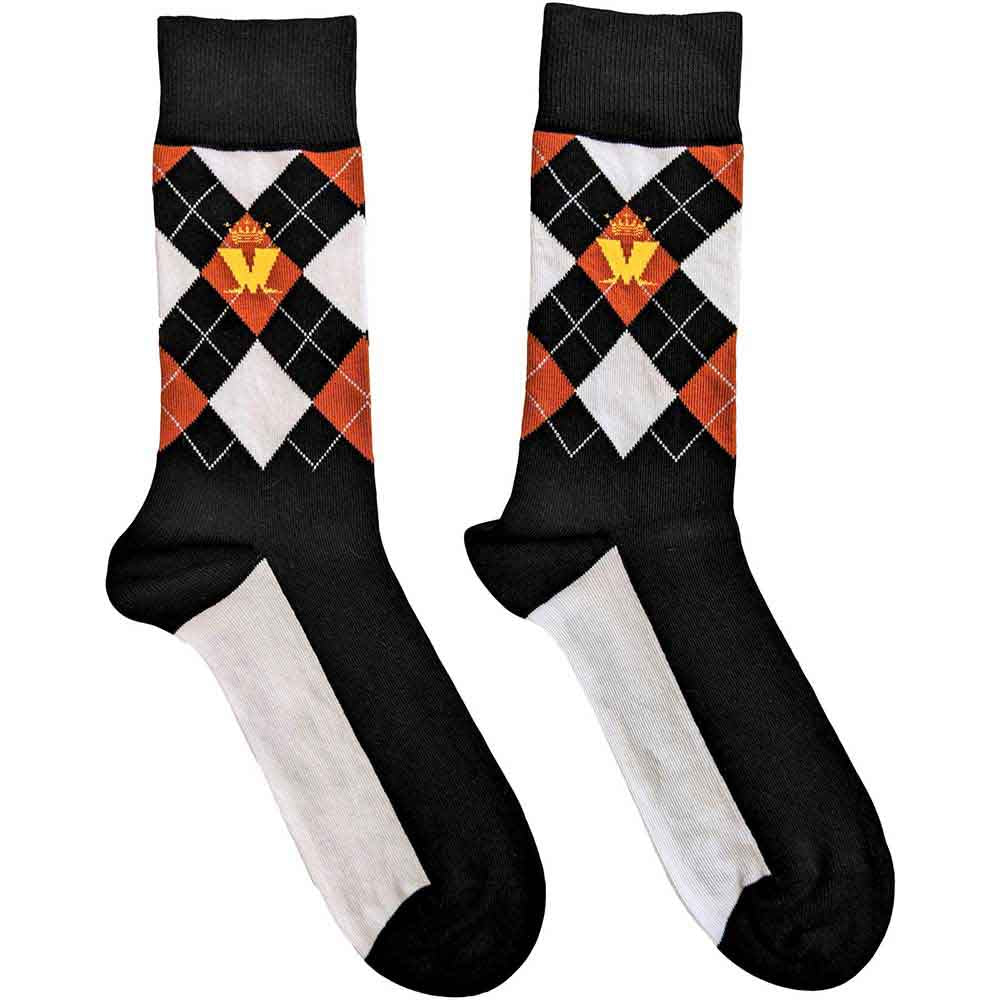 Madness - Crown & M Brown Diamond | Socks Black