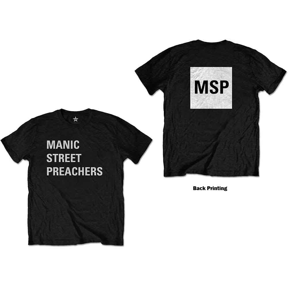 Manic Street Preachers - Block Logo | T-Shirt Black