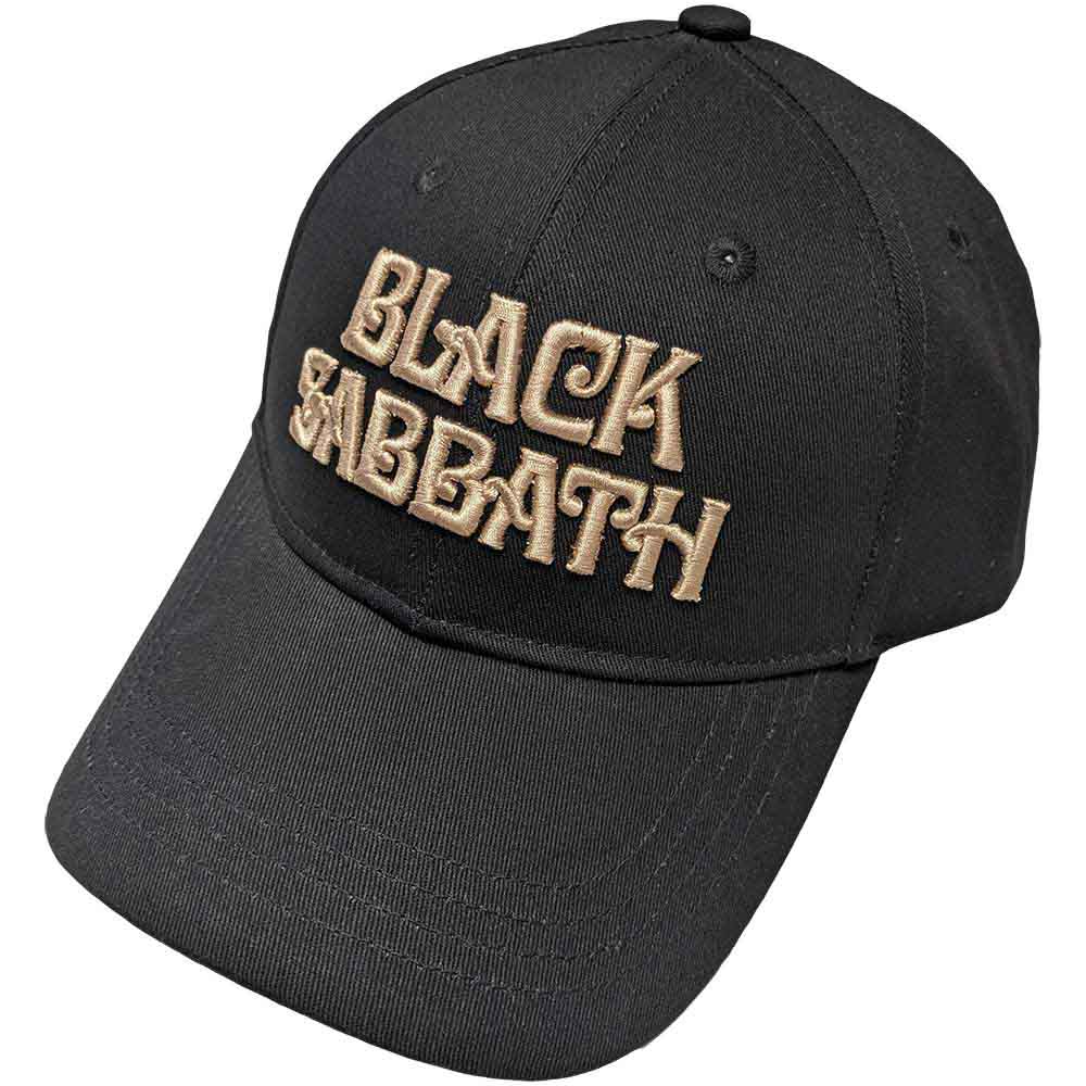 Black Sabbath - Text Logo | Hat Black