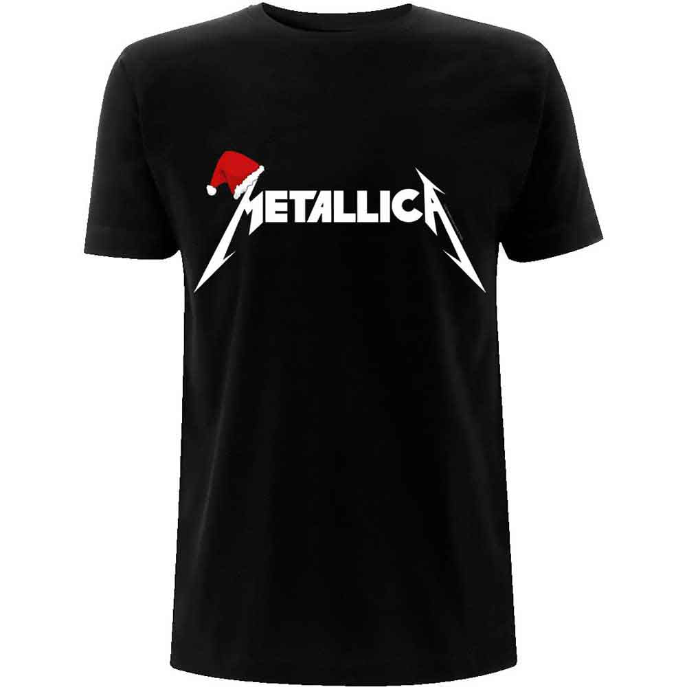 Metallica | Santa Hat Logo | T-Shirt