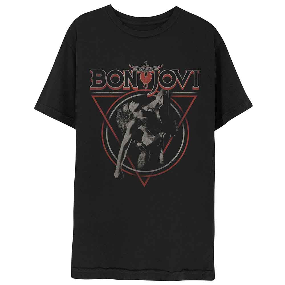 Bon Jovi - Triangle Overlap | T-Shirt Black