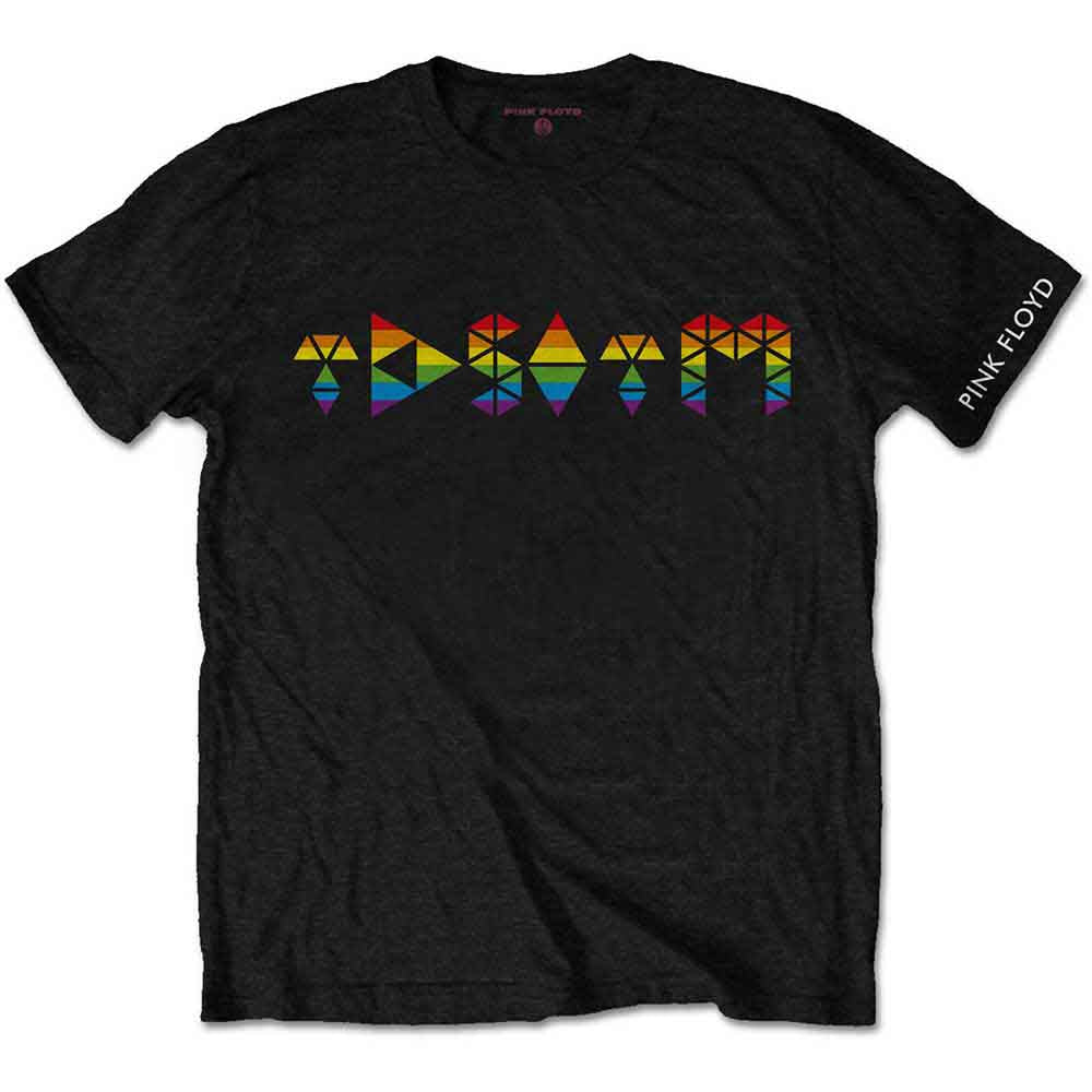 Pink Floyd - Dark Side Prism Initials | T-Shirt Black