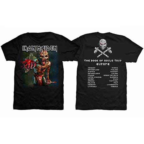 Iron Maiden - The Book of Souls European Tour V.1 | T-Shirt Black