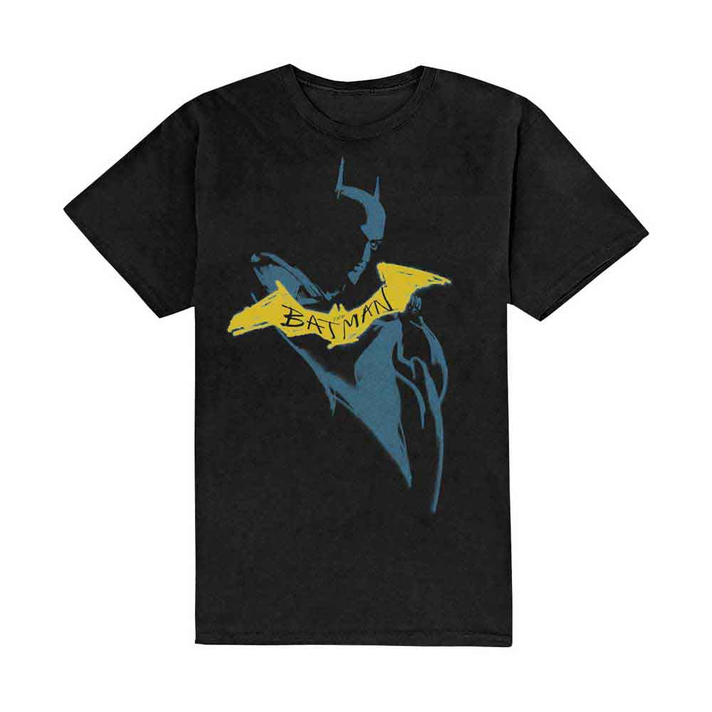 DC Comics - The Batman Yellow Sketch | T-Shirt Black