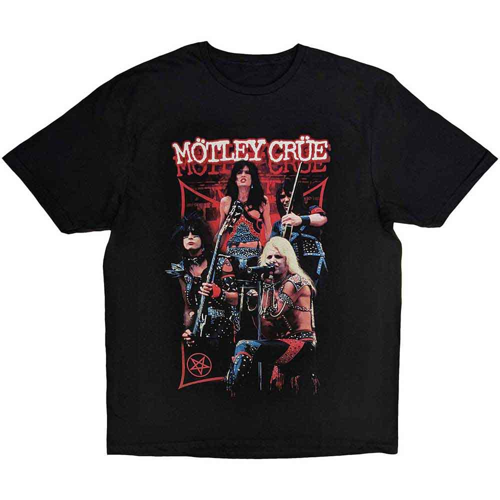 Motley Crue - Live Montage Red | T-Shirt Black
