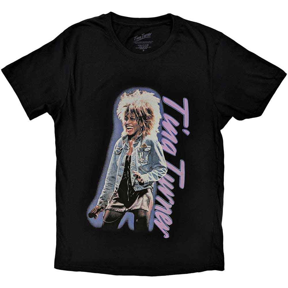 Tina Turner - Vertical Logo | T-Shirt Black