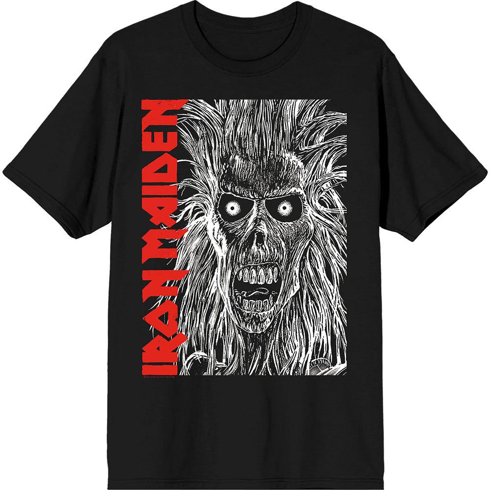Iron Maiden | Eponymous Face Red Logo | Black