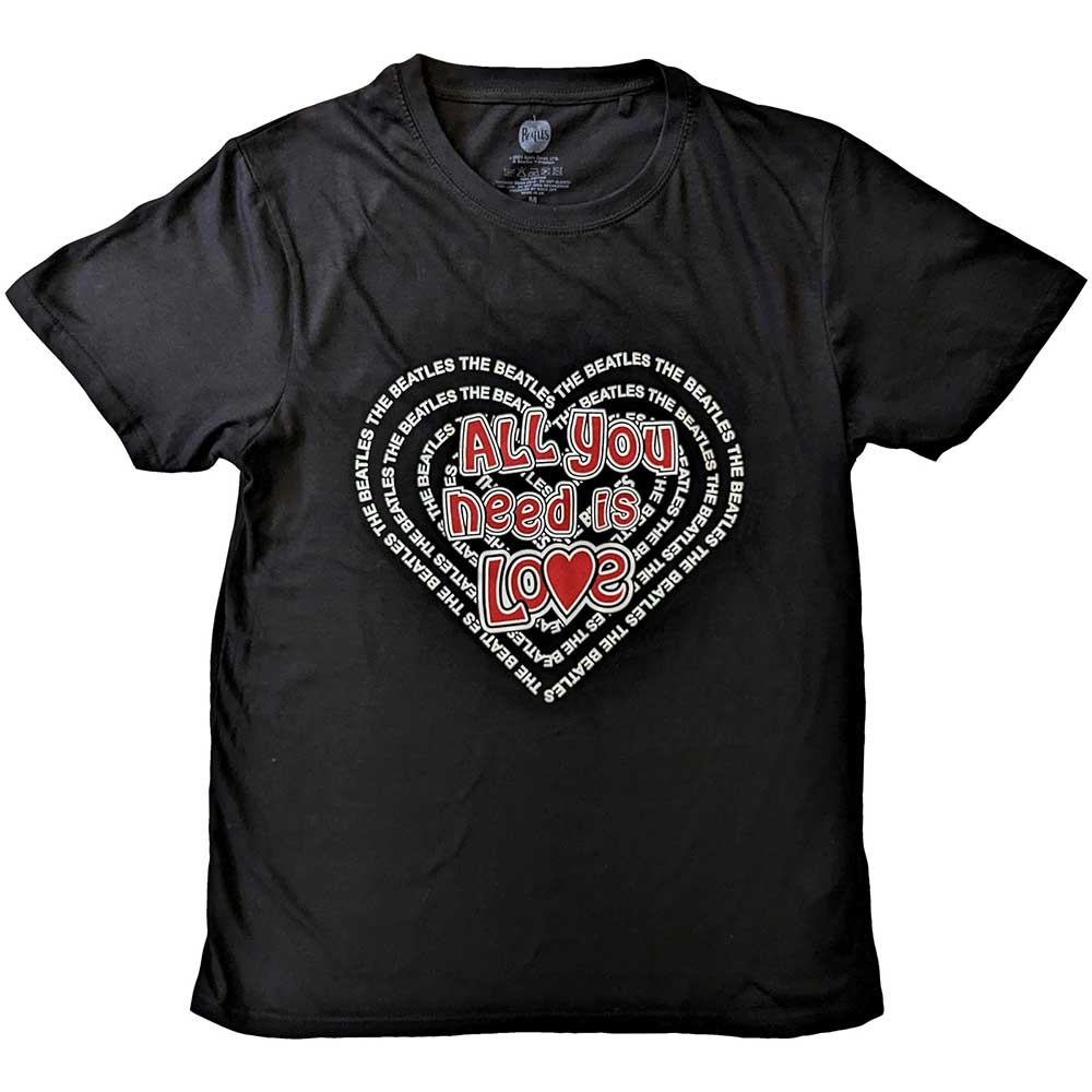 The Beatles - All You Need Is Love Heart | T-Shirt Black