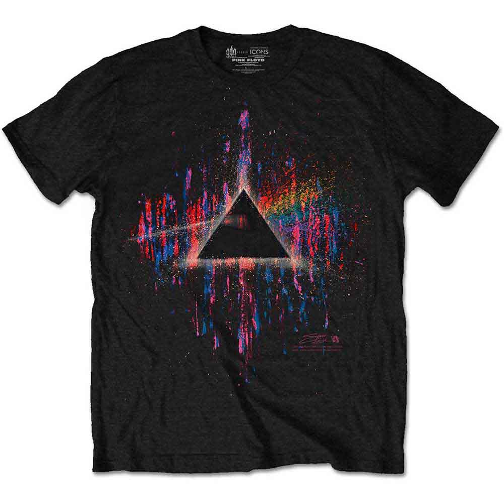 Pink Floyd - Dark Side of the Moon Pink Splatter | T-Shirt Black