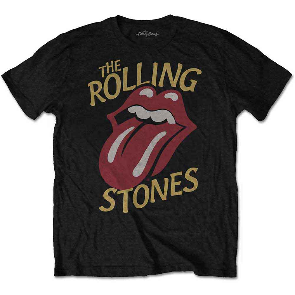 The Rolling Stones - Vintage Typeface | T-Shirt Black