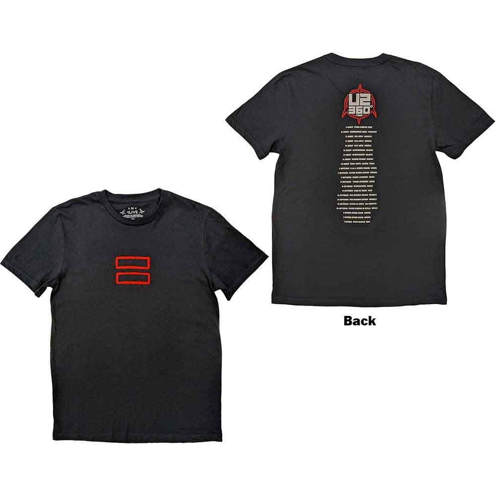 U2 - 360 Degree Tour 2010 Equals | T-Shirt Black