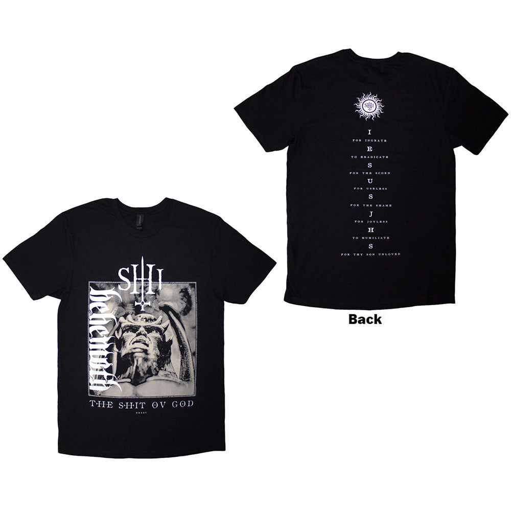 Behemoth | The Shit Ov God Vertical Logo Cover | Black