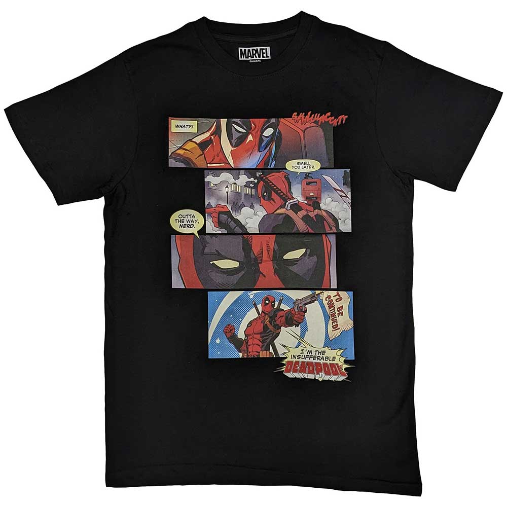 Marvel Comics - Deadpool Strips | T-Shirt Black
