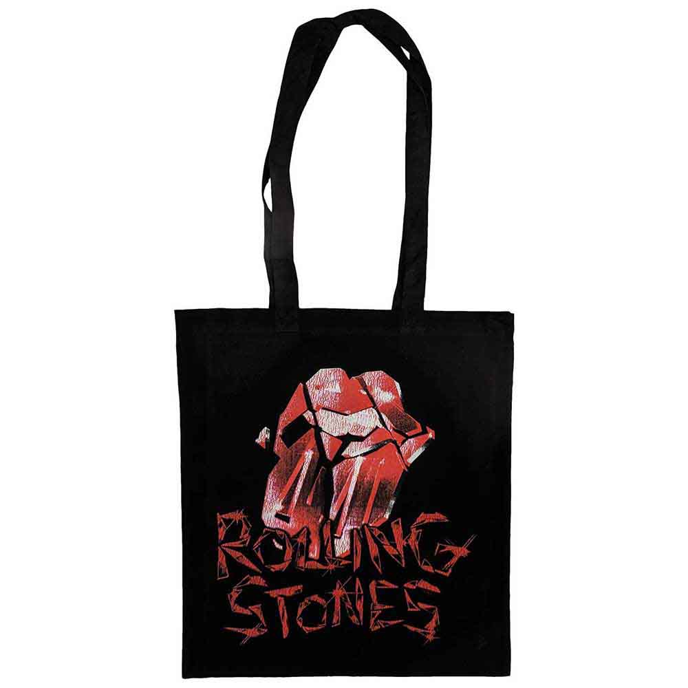 The Rolling Stones | Hackney Diamonds Cracked Glass Tongue | Black