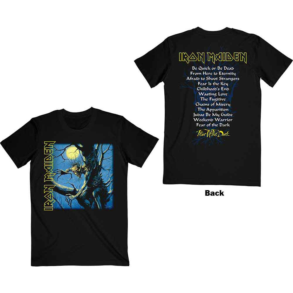 Iron Maiden - Fear of the Dark Album Tracklisting | T-Shirt Black