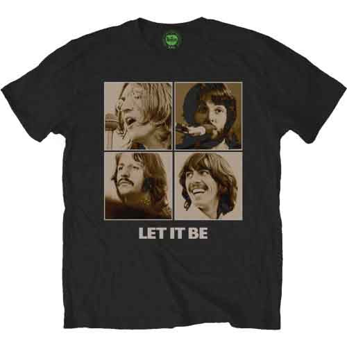 The Beatles - Let It Be Sepia | T-Shirt Black