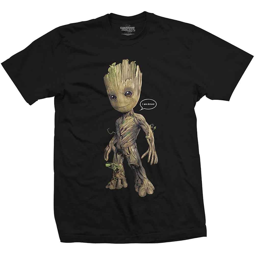 Marvel Comics - Guardians of the Galaxy Groot Speech Bubble | T-Shirt Black