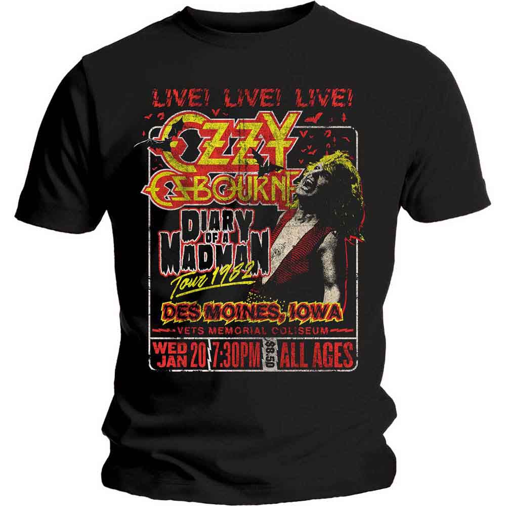 Ozzy Osbourne - Diary of a Madman Tour | T-Shirt Black