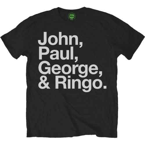 The Beatles - John, Paul, George & Ringo | T-Shirt Black